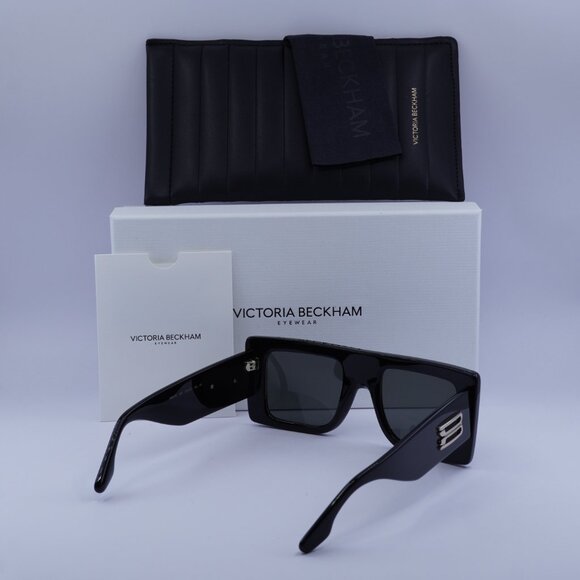 Victoria Beckham VB677S 001 Square Sunglasses – Black/Grey - Picture 11 of 13